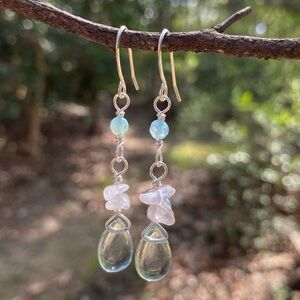 Aquamarine Drop Earrings